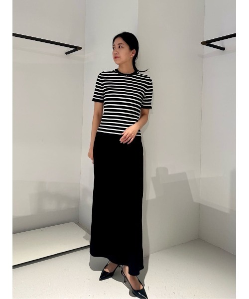 ESTNATION(エストネーション)の「ESTNATION / チェーンネックリブニット(Tシャツ/カットソー・レディース・ブラック系その他/オフホワイト/カーキ/ブラック・FREE)」の10枚目の写真