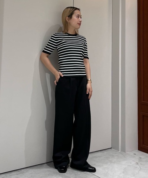 ESTNATION(エストネーション)の「ESTNATION / チェーンネックリブニット(Tシャツ/カットソー・レディース・ブラック系その他/オフホワイト/カーキ/ブラック・FREE)」の12枚目の写真