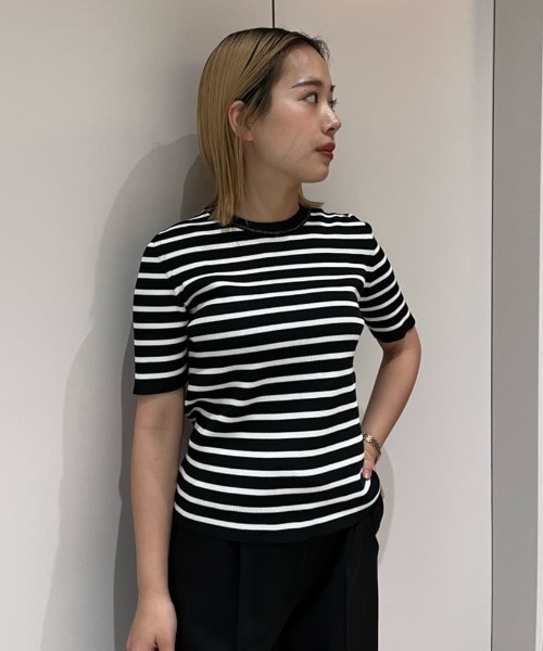 ESTNATION(エストネーション)の「ESTNATION / チェーンネックリブニット(Tシャツ/カットソー・レディース・ブラック系その他/オフホワイト/カーキ/ブラック・FREE)」の13枚目の写真