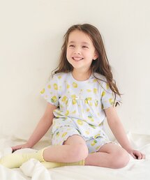 apres les cours（アプレレクール）の「ハート・サクランボ・レモン柄 半袖ワッフルパジャマ（ルームウェア/パジャマ）」