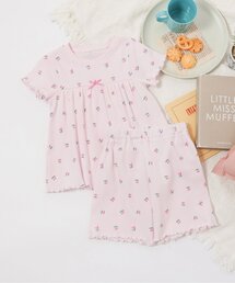 apres les cours（アプレレクール）の「ハート・サクランボ・レモン柄 半袖ワッフルパジャマ（ルームウェア/パジャマ）」