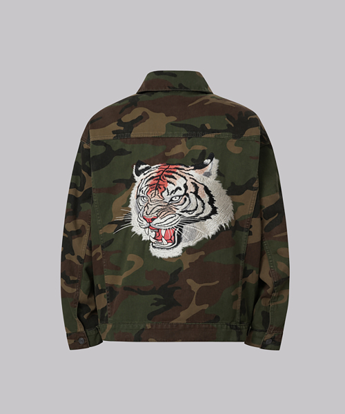 CORNERBLESS(コーナーブレス)の「TIGER EMBRO LIGHT CAMO JACKET(デニムジャケット・レディース・その他・LARGE/MEDIUM)」の1枚目の写真