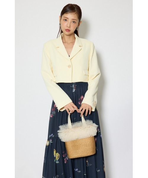 rienda（リエンダ）の「チュールコンビハンドバッグ 春服（ハンドバッグ・レディース・ブラック/ベージュ・FREE）」の11枚目の写真