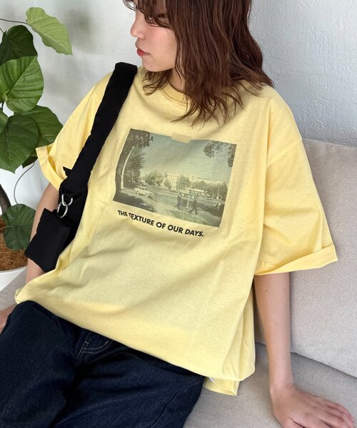 CIAOPANIC TYPY（チャオパニックティピー）の「【ユニセックス】VINTAGEアソートフォトプリントTシャツ（Tシャツ/カットソー・メンズ・グレー/チャコールグレー/イエロー・MEDIUM/LARGE）」の3枚目の写真