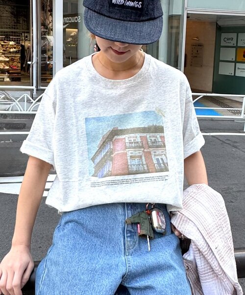 CIAOPANIC TYPY（チャオパニックティピー）の「【ユニセックス】VINTAGEアソートフォトプリントTシャツ（Tシャツ/カットソー・メンズ・グレー/チャコールグレー/イエロー・MEDIUM/LARGE）」の2枚目の写真