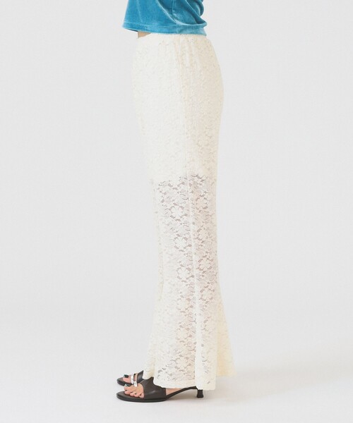 Ray BEAMS(レイビームス)の「レース シアー フレア パンツ(その他パンツ・レディース・ブラック/ホワイト・ONE SIZE)」の13枚目の写真