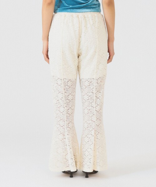 Ray BEAMS(レイビームス)の「レース シアー フレア パンツ(その他パンツ・レディース・ブラック/ホワイト・ONE SIZE)」の14枚目の写真