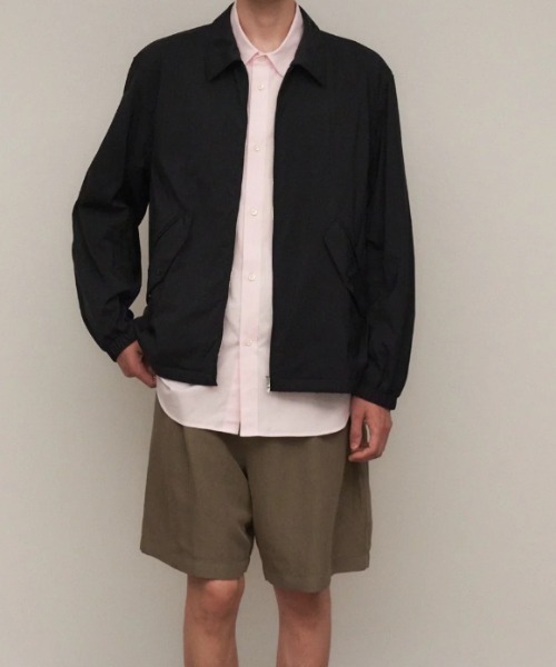 ATON(エイトン)の「ATON (エイトン) MAT AIRLY NYLON | FLIGHT JACKET(ブルゾン・メンズ・ブラック・4/6)」の4枚目の写真