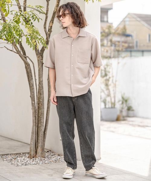 CAMBIO(カンビオ)の「mp14747-変形ポケットワイドテーパードデニムパンツ(HLCM0240)(デニムパンツ・メンズ・ブラック/インディゴブルー/ライトインディゴブルー・S/M/L)」の7枚目の写真