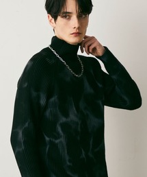 Marble Pattern Knit Top / マーブルパターンニットトップス