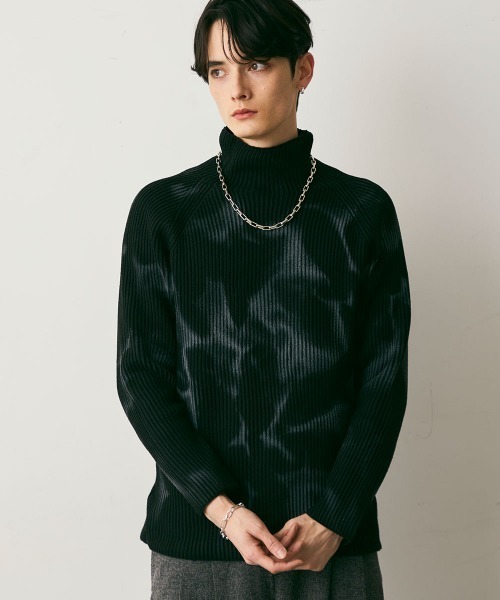 Shoowtime(ショウタイム)の「Marble Pattern Knit Top / マーブルパターンニットトップス(ニット/セーター・メンズ・ホワイト系/ブラック系・X-LARGE/LARGE/MEDIUM)」の6枚目の写真