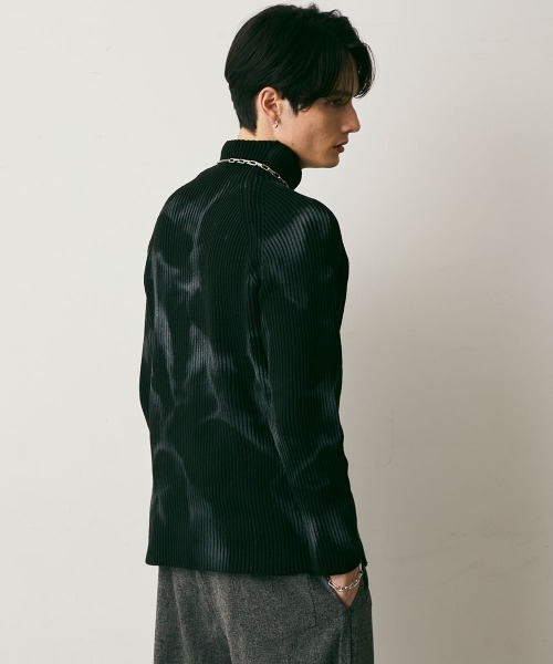 Shoowtime(ショウタイム)の「Marble Pattern Knit Top / マーブルパターンニットトップス(ニット/セーター・メンズ・ホワイト系/ブラック系・X-LARGE/LARGE/MEDIUM)」の9枚目の写真