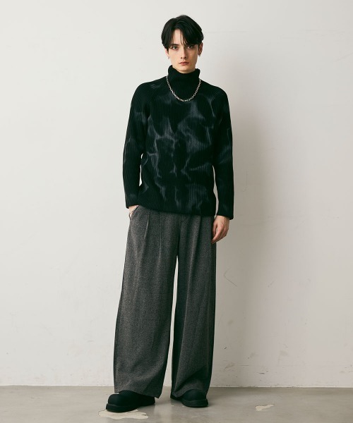 Shoowtime(ショウタイム)の「Marble Pattern Knit Top / マーブルパターンニットトップス(ニット/セーター・メンズ・ホワイト系/ブラック系・X-LARGE/LARGE/MEDIUM)」の12枚目の写真