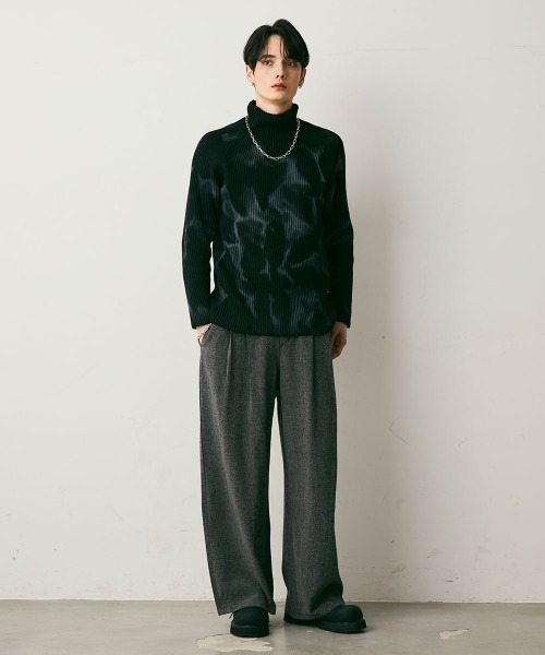 Shoowtime(ショウタイム)の「Marble Pattern Knit Top / マーブルパターンニットトップス(ニット/セーター・メンズ・ホワイト系/ブラック系・X-LARGE/LARGE/MEDIUM)」の13枚目の写真