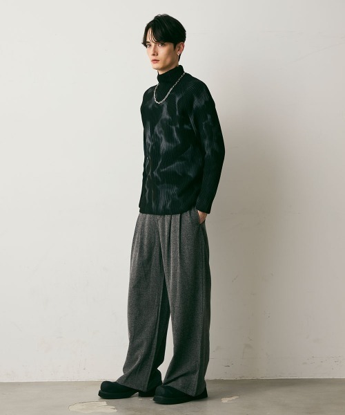 Shoowtime(ショウタイム)の「Marble Pattern Knit Top / マーブルパターンニットトップス(ニット/セーター・メンズ・ホワイト系/ブラック系・X-LARGE/LARGE/MEDIUM)」の16枚目の写真