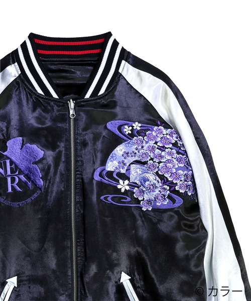 PANDIESTA(パンディエスタ)の「EVANGELION×錦 / ヱヴァンゲリヲン×ニシキ 和華流水綾波リバーシブルスカジャン(M2)(スカジャン・メンズ・ブラック・XXL/XL/M/L)」の2枚目の写真