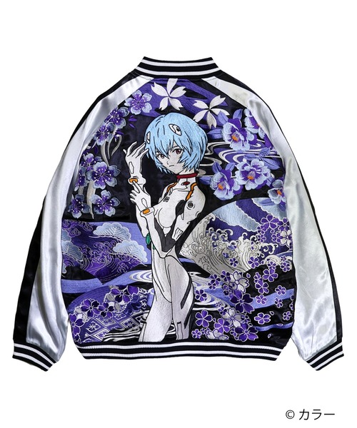 PANDIESTA(パンディエスタ)の「EVANGELION×錦 / ヱヴァンゲリヲン×ニシキ 和華流水綾波リバーシブルスカジャン(M2)(スカジャン・メンズ・ブラック・XXL/XL/M/L)」の4枚目の写真