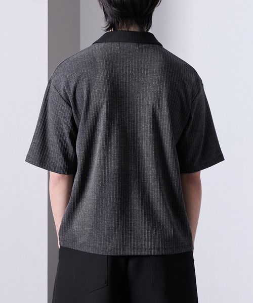 Loose/ルース(ルース)の「コンパクト フェイクレイヤードポロシャツ(ポロシャツ・メンズ・グレー/チャコールグレー/ブラック・M/S/L)」の19枚目の写真