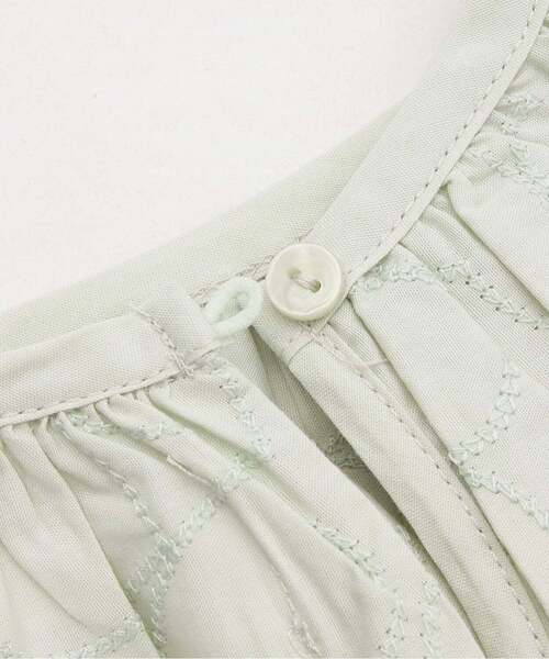 petit main LIEN（プティマインリアン）の「【親子リンク】レースチュニック（チュニック・レディース・ライトピンク/黄緑系・F）」の5枚目の写真