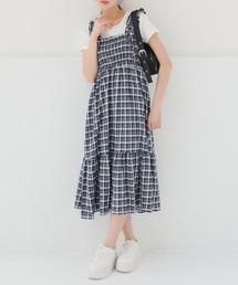 シャーリングワンピース