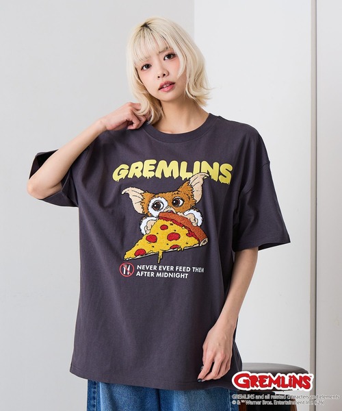 UNIIT(ユニット)の「【Gremlins/グレムリン】【コットン100%のしっかりした生地】オリジナルデザインTシャツ 半袖 刺繍 ギズモ キャラクター ドロップショルダー アメカジ スケーター ストリート ユニセックス(Tシャツ/カットソー・メンズ・ブルー系その他2/ブラック系その他/ホワイト系その他2/ベージュ系その他・X-LARGE/LARGE/MEDIUM/SMALL)」の4枚目の写真