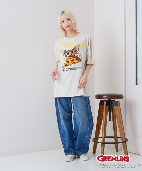 UNIIT(ユニット)の「【Gremlins/グレムリン】【コットン100%のしっかりした生地】オリジナルデザインTシャツ 半袖 刺繍 ギズモ キャラクター ドロップショルダー アメカジ スケーター ストリート ユニセックス(Tシャツ/カットソー・メンズ・ブルー系その他2/ブラック系その他/ホワイト系その他2/ベージュ系その他・X-LARGE/LARGE/MEDIUM/SMALL)」の14枚目の写真