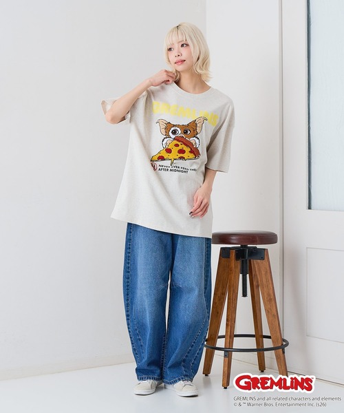 UNIIT(ユニット)の「【Gremlins/グレムリン】【コットン100%のしっかりした生地】オリジナルデザインTシャツ 半袖 刺繍 ギズモ キャラクター ドロップショルダー アメカジ スケーター ストリート ユニセックス(Tシャツ/カットソー・メンズ・ブルー系その他2/ブラック系その他/ホワイト系その他2/ベージュ系その他・X-LARGE/LARGE/MEDIUM/SMALL)」の16枚目の写真