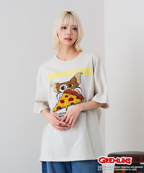 UNIIT(ユニット)の「【Gremlins/グレムリン】【コットン100%のしっかりした生地】オリジナルデザインTシャツ 半袖 刺繍 ギズモ キャラクター ドロップショルダー アメカジ スケーター ストリート ユニセックス(Tシャツ/カットソー・メンズ・ブルー系その他2/ブラック系その他/ホワイト系その他2/ベージュ系その他・X-LARGE/LARGE/MEDIUM/SMALL)」の19枚目の写真