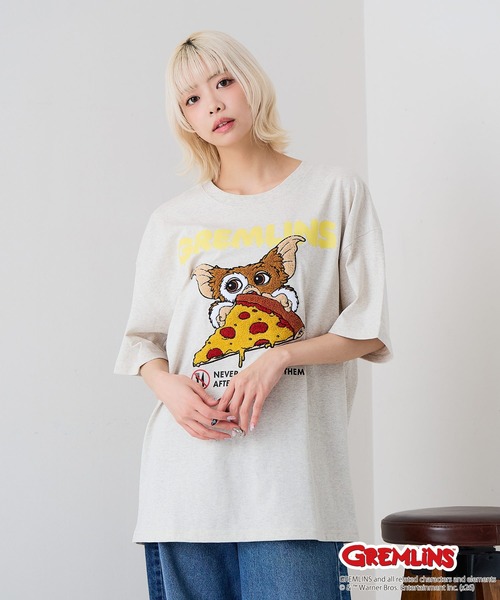 UNIIT(ユニット)の「【Gremlins/グレムリン】【コットン100%のしっかりした生地】オリジナルデザインTシャツ 半袖 刺繍 ギズモ キャラクター ドロップショルダー アメカジ スケーター ストリート ユニセックス(Tシャツ/カットソー・メンズ・ブルー系その他2/ブラック系その他/ホワイト系その他2/ベージュ系その他・X-LARGE/LARGE/MEDIUM/SMALL)」の11枚目の写真