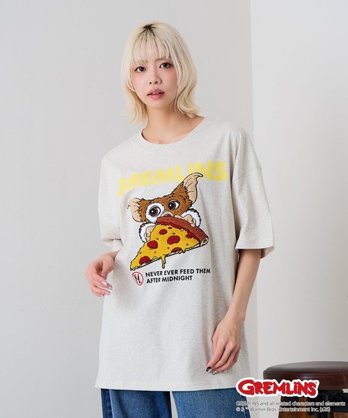 UNIIT(ユニット)の「【Gremlins/グレムリン】【コットン100%のしっかりした生地】オリジナルデザインTシャツ 半袖 刺繍 ギズモ キャラクター ドロップショルダー アメカジ スケーター ストリート ユニセックス(Tシャツ/カットソー・メンズ・ブルー系その他2/ブラック系その他/ホワイト系その他2/ベージュ系その他・X-LARGE/LARGE/MEDIUM/SMALL)」の12枚目の写真