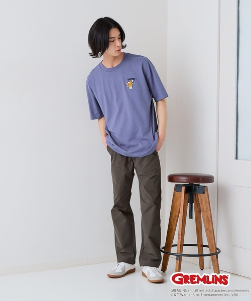 UNIIT(ユニット)の「【Gremlins/グレムリン】【コットン100%のしっかりした生地】オリジナルデザインTシャツ 半袖 刺繍 ギズモ キャラクター ドロップショルダー アメカジ スケーター ストリート ユニセックス(Tシャツ/カットソー・メンズ・ブルー系その他2/ブラック系その他/ホワイト系その他2/ベージュ系その他・X-LARGE/LARGE/MEDIUM/SMALL)」の8枚目の写真