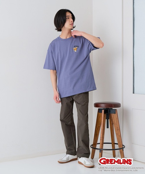 UNIIT(ユニット)の「【Gremlins/グレムリン】【コットン100%のしっかりした生地】オリジナルデザインTシャツ 半袖 刺繍 ギズモ キャラクター ドロップショルダー アメカジ スケーター ストリート ユニセックス(Tシャツ/カットソー・メンズ・ブルー系その他2/ブラック系その他/ホワイト系その他2/ベージュ系その他・X-LARGE/LARGE/MEDIUM/SMALL)」の10枚目の写真