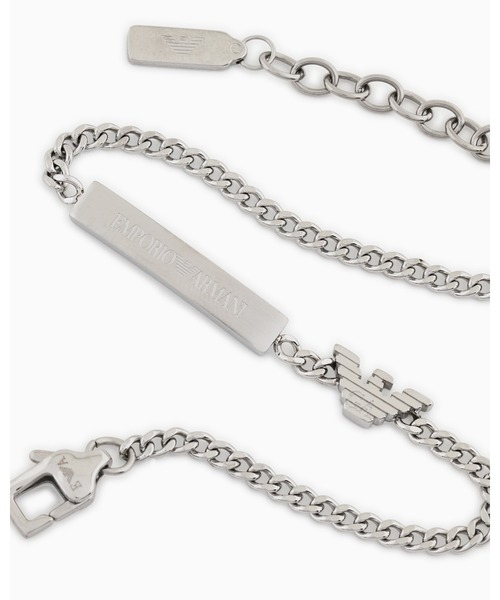 EMPORIO ARMANI(エンポリオアルマーニ)の「【エンポリオ アルマーニ】IDブレスレット ステンレススチール(ブレスレット・メンズ・その他1・FREE)」の2枚目の写真