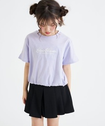 PINK-latte（ピンクラテ）の「裾ドロストりぼんタック半袖Tシャツ（Tシャツ/カットソー）」