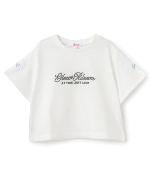 PINK-latte(ピンクラテ)の「裾ドロストりぼんタック半袖Tシャツ(Tシャツ/カットソー・キッズ・サックスブルー/ラベンダー/チャコール/オフホワイト・160cm/150cm/120cm/140cm/130cm)」の13枚目の写真
