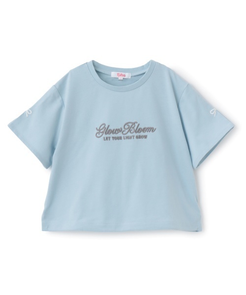 PINK-latte(ピンクラテ)の「裾ドロストりぼんタック半袖Tシャツ(Tシャツ/カットソー・キッズ・サックスブルー/ラベンダー/チャコール/オフホワイト・160cm/150cm/120cm/140cm/130cm)」の14枚目の写真