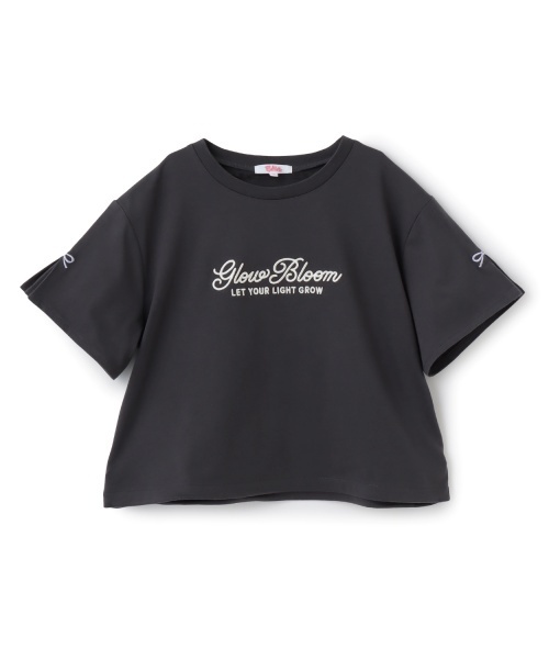 PINK-latte(ピンクラテ)の「裾ドロストりぼんタック半袖Tシャツ(Tシャツ/カットソー・キッズ・サックスブルー/ラベンダー/チャコール/オフホワイト・160cm/150cm/120cm/140cm/130cm)」の16枚目の写真