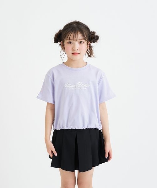PINK-latte(ピンクラテ)の「裾ドロストりぼんタック半袖Tシャツ(Tシャツ/カットソー・キッズ・サックスブルー/ラベンダー/チャコール/オフホワイト・160cm/150cm/120cm/140cm/130cm)」の22枚目の写真