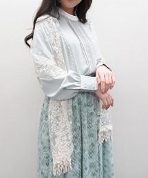 axes femme | ローズフラワーレースストール(マフラー)