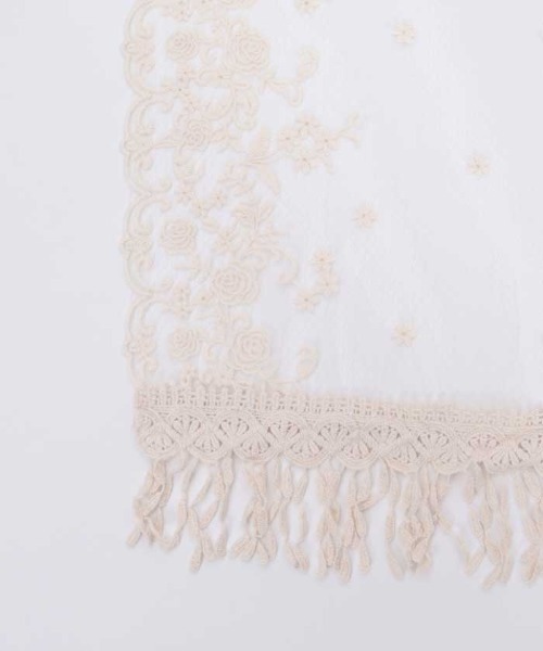 axes femme（アクシーズファム）の「ローズフラワーレースストール（マフラー・レディース・キナリ・FREE）」の7枚目の写真