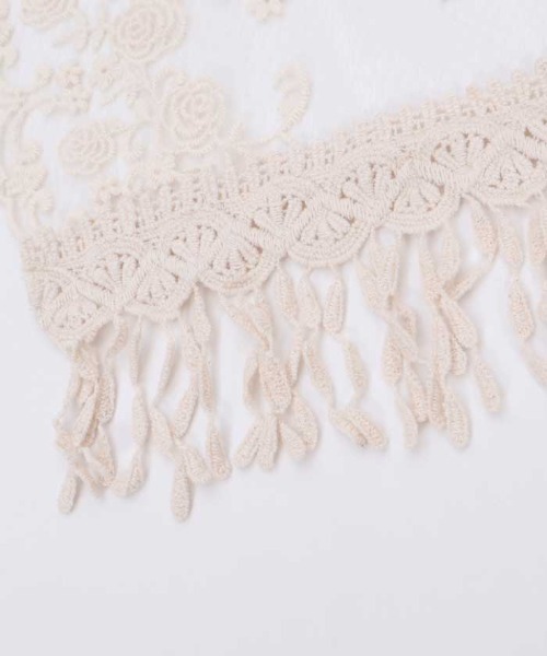 axes femme（アクシーズファム）の「ローズフラワーレースストール（マフラー・レディース・キナリ・FREE）」の9枚目の写真