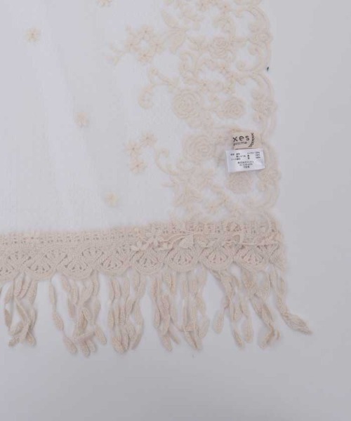 axes femme（アクシーズファム）の「ローズフラワーレースストール（マフラー・レディース・キナリ・FREE）」の10枚目の写真