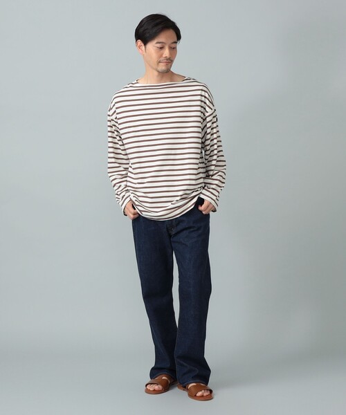 SAINT JAMES / MORLAIX LOOSE ボーダー ボートネック Tシャツ（Tシャツ