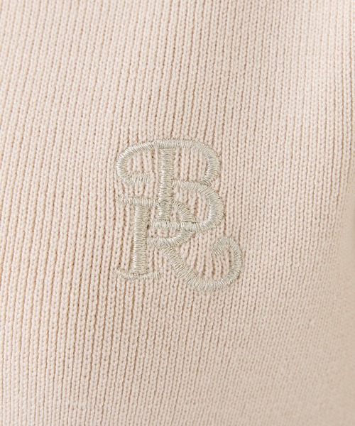 one after another NICE CLAUP（ワンアフターアナザーナイスクラップ）の「ロゴ刺繍バルーンカーディガン（ニット/セーター・レディース・ピンク/グレー/ブラック・FREE）」の11枚目の写真