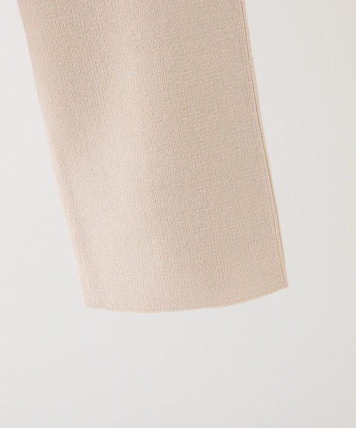 one after another NICE CLAUP（ワンアフターアナザーナイスクラップ）の「ロゴ刺繍バルーンカーディガン（ニット/セーター・レディース・ピンク/グレー/ブラック・FREE）」の4枚目の写真