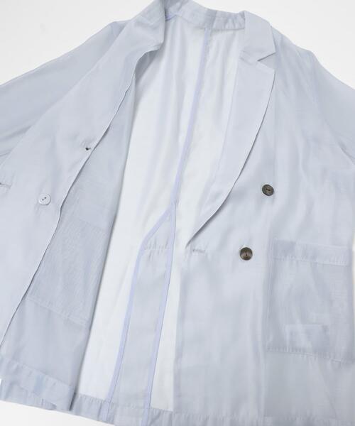 SENSE OF PLACE by URBAN RESEARCH（センスオブプレイスバイアーバンリサーチ）の「シアーテーラードジャケット（その他アウター・レディース・ライトブルー/ベージュ系その他/ブラウン・ONE）」の11枚目の写真
