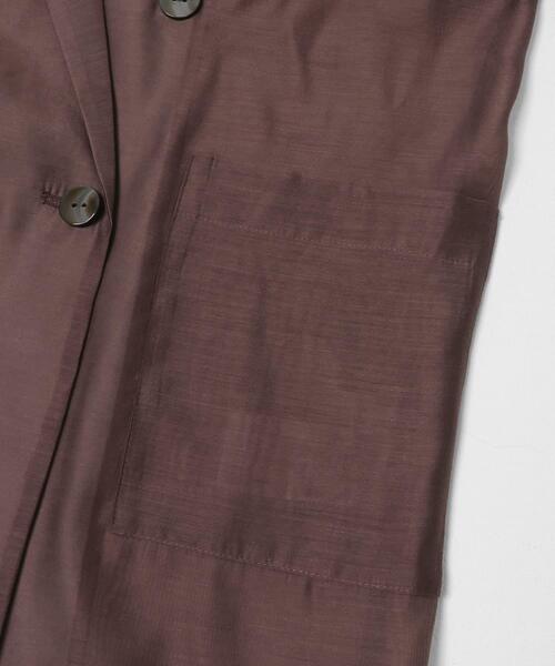 SENSE OF PLACE by URBAN RESEARCH（センスオブプレイスバイアーバンリサーチ）の「シアーテーラードジャケット（その他アウター・レディース・ライトブルー/ベージュ系その他/ブラウン・ONE）」の21枚目の写真