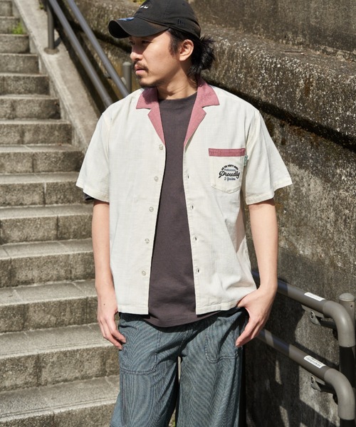NO NEED(ノーニード)の「チェリーボーリングシャツ(シャツ/ブラウス・メンズ・ブルー/ブラック/アイボリー・M/L)」の18枚目の写真