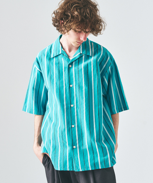 417 EDIFICE（フォーワンセブンエディフィス）の「ノルマンディーリネン S/Sシャツ（シャツ/ブラウス・メンズ・ホワイト/ピンク/ブルー/ブラック/アイボリー/カーキ/ベージュ・SMALL/MEDIUM/LARGE）」の17枚目の写真