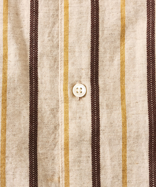 417 EDIFICE（フォーワンセブンエディフィス）の「ノルマンディーリネン S/Sシャツ（シャツ/ブラウス・メンズ・ホワイト/ピンク/ブルー/ブラック/アイボリー/カーキ/ベージュ・SMALL/MEDIUM/LARGE）」の11枚目の写真